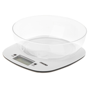 Mesko MS 3179w Küchenwaage mit Schüssel bis 5kg...