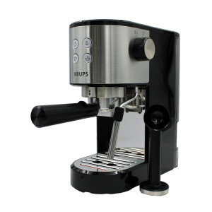 Krups XP441810 Virtuoso Essential Espresso-Siebträgermaschine 15 bar Edelstahl