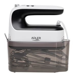 Adler AD 4229 Handmixer 600 Watt mit Rührbesen, Knethaken und Schneebesen