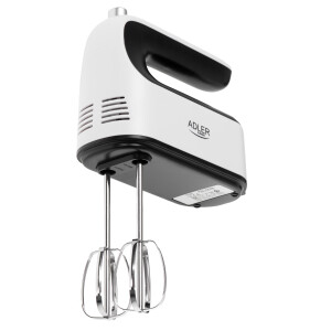 Adler AD 4229 Handmixer 600 Watt mit Rührbesen, Knethaken und Schneebesen