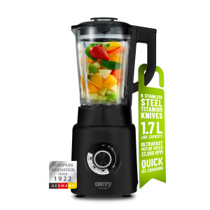 Camry CR 4089 Standmixer Glas 1,7 Liter 2.000 Watt 23.000 U/min schwarz
