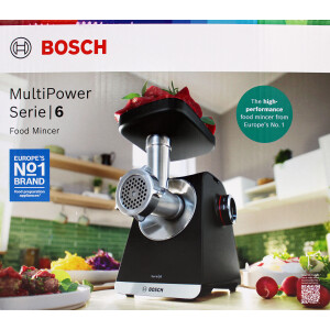 Bosch MFWS640B Series 6 MultiPower Fleischwolf schwarz 2100W