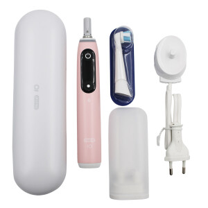 Braun Oral-B iO Series 6 Pink Onyx elektr. Zahnbürste Pink mit Reiseetui