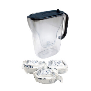 Brita Style Essential Wasserfilter 2,4L graublau mit 3x...