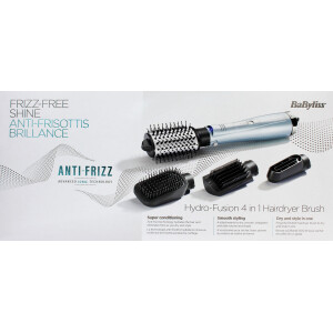 BaByliss AS774E Warmluftbürste Hydro-Fusion 4-in-1 Smooth & Shape