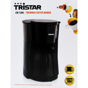 Tristar CM-1285 Kaffeemaschine mit Thermoskanne schwarz 900WT