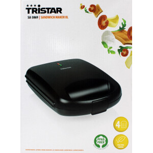 Tristar SA-3069 Sandwich Maker XL schwarz 1500W