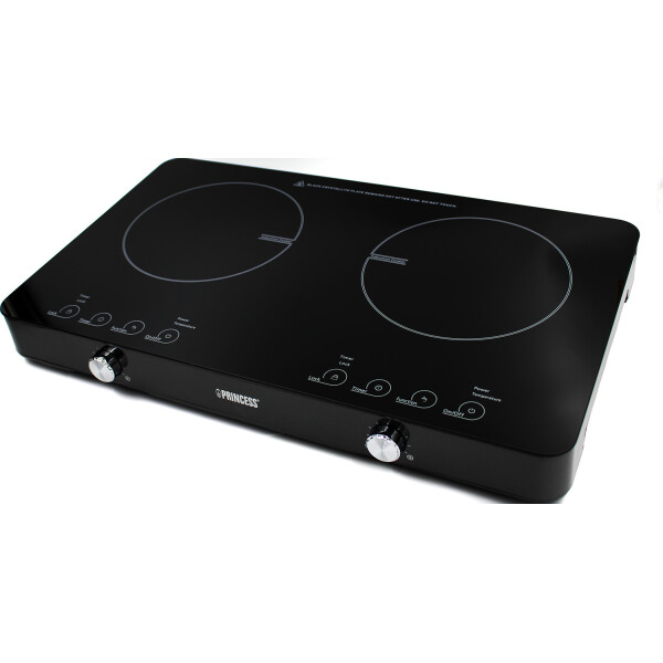 Princess 303011 Doppel-Induktionskochplatte 60°C-240°C schwarz Timer 3100W