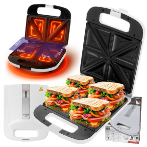 Adler AD 3055w Sandwichtoaster weiß