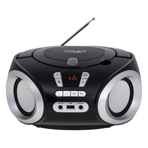 Adler AD 1181 FM-Radio, CD-MP3-Boombox, USB, schwarz /...