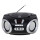 Adler AD 1181 FM-Radio, CD-MP3-Boombox, USB, schwarz / silber
