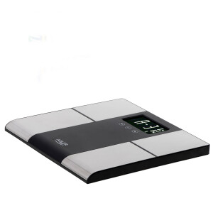 Adler AD 8165 digitale Personenwaage Körperanalysewaage bis 225 kg silber / schwarz