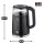 Bass Polska BH 10354 Wasserkocher Glas 1,7l schwarz mit Temperatureinstellung
