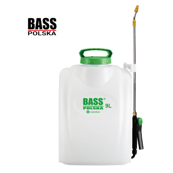 Bass Polska 8639 Akku-Sprühgerät 9 Liter Gartensprüher mit Teleskoplanze