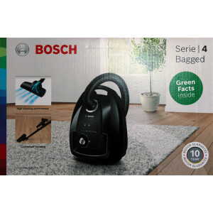 Bosch BGL38WH2 Serie4 Beutelstaubsauger mit Kabel 4L 600W weiß