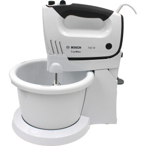 Bosch MFQ37490 ErgoMixx Handmixer-Set 750W weiß/grau