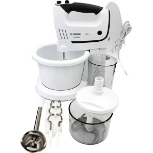 Bosch MFQ37490 ErgoMixx Handmixer-Set 750W weiß/grau