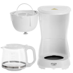 Adler AD 4381w Filter-Kaffeemaschine 0,6L weiß