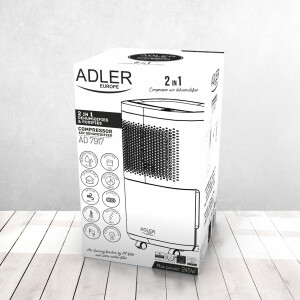 Adler AD 7917 Kompressor-Lufttrockner weiß bis 60m3