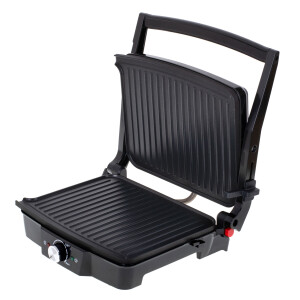 Camry CR 3053 Elektrogrill Kontaktgrill schwarz aufklappbar 28x23cm Grillfläche