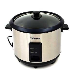 Tristar RK-6148 Reiskocher 1,8L Edelstahl/Schwarz 700W