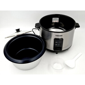 Tristar RK-6148 Reiskocher 1,8L Edelstahl/Schwarz 700W