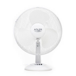Adler AD 7304 Schreibtischventilator D40cm weiß, 90W