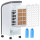 Mesko MS 7918 Klimaanlage Kühlung/Reinigung/Befeuchtung mit Räder, 4L, 350W