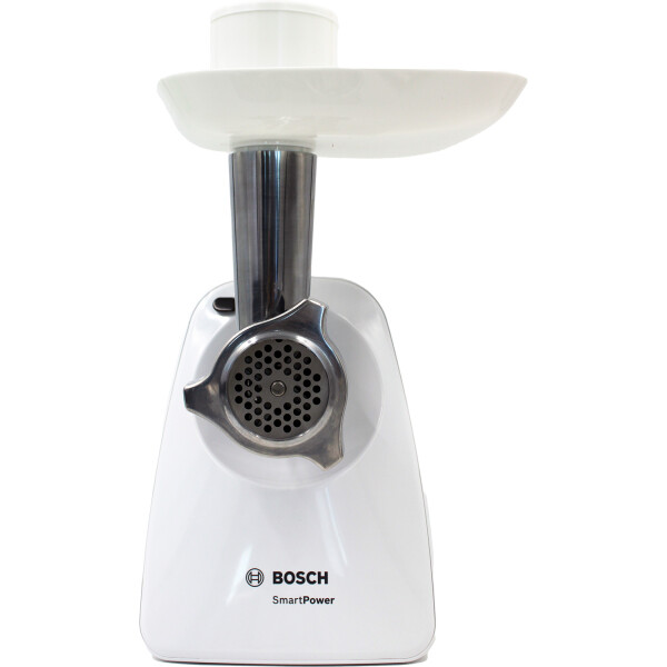 Bosch MFW2517W Fleischwolf 350W weiß mit Hobel- u. Entsafteraufsatz