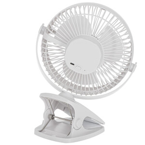 Adler AD 7342 white Akku-Ventilator mit Clip