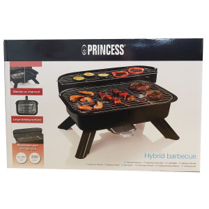 Princess 112252 Hybrid Grill elektrisch oder Holzkohle
