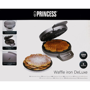 Princess 132380 Waffeleisen DeLuxe D20cm 1200W