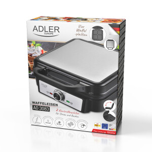 Adler AD 3083 Waffeleisen 1800W