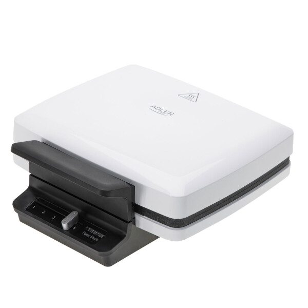Adler AD 3085 Waffeleisen weiß 1800W