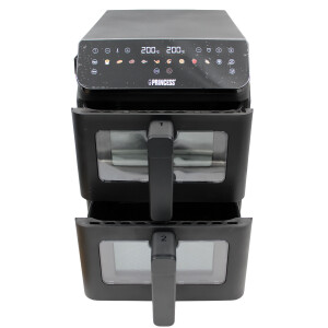 Princess 182490 Doppel-Heißluftfritteuse 2x5.6L 3000W