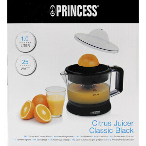 Princess 201004 Zitruspresse, schwarz 1L