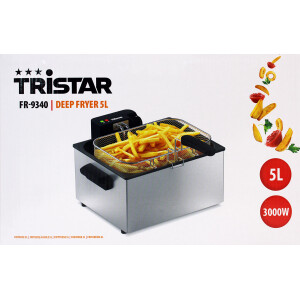 Tristar FR-9340 Fritteuse 5L mit 3 Frittierkörbe