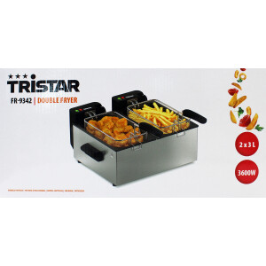 Tristar FR-9342 Doppel-Fritteuse 2 X 3L 1800W