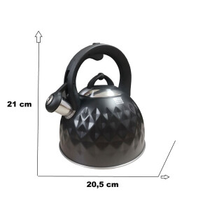 Bass Polska BH 98053 Wasserkessel Edelstahl 3l