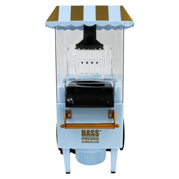 Bass Polska BH 10381 Popcorn Maschine Trolley Retro hellblau