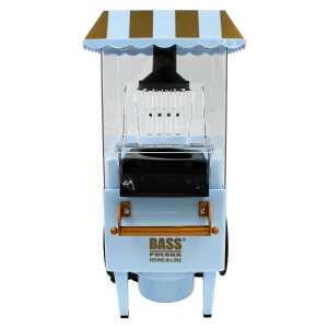 Bass Polska BH 10381 Popcorn Maschine Trolley Retro hellblau
