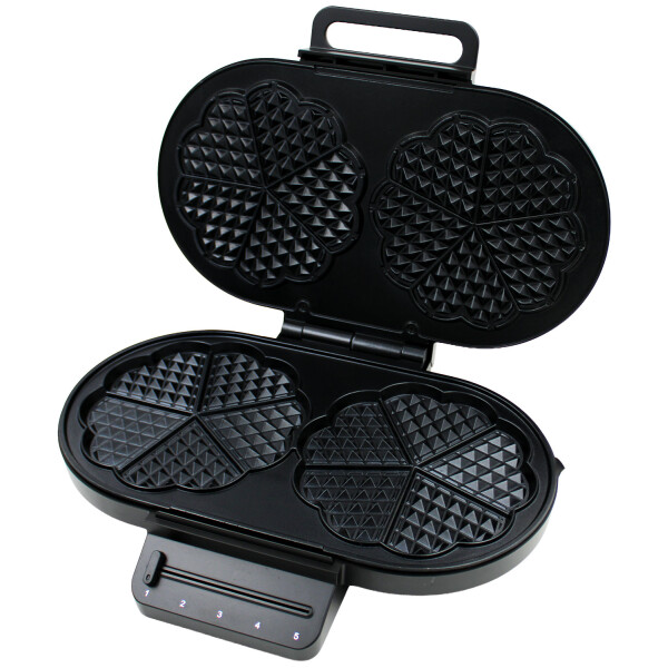 Princess 132384 Waffeleisen herzförmig 1200W schwarz