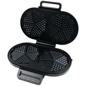Princess 132384 Waffeleisen herzförmig 1200W schwarz