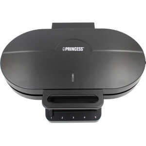 Princess 132384 Waffeleisen herzförmig 1200W schwarz