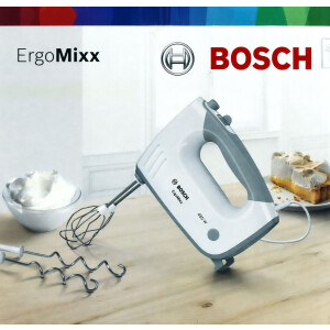 Bosch MFQ36400 Handmixer ErgoMixx weiß/grau 450 Watt