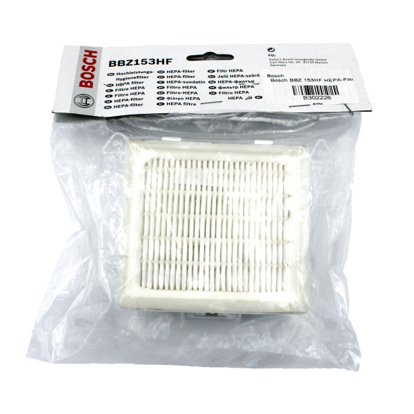 Bosch BBZ153HF HEPA-Filter für Bodenstaubsauger BSG6