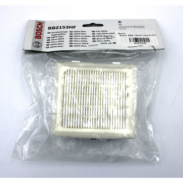 3 Stück Bosch BBZ153HF HEPA-Filter für Bodenstaubsauger BSG6