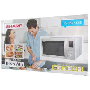 Sharp R-982 STWE 3in1 Kombi Mikrowelle Edelstahl 42L